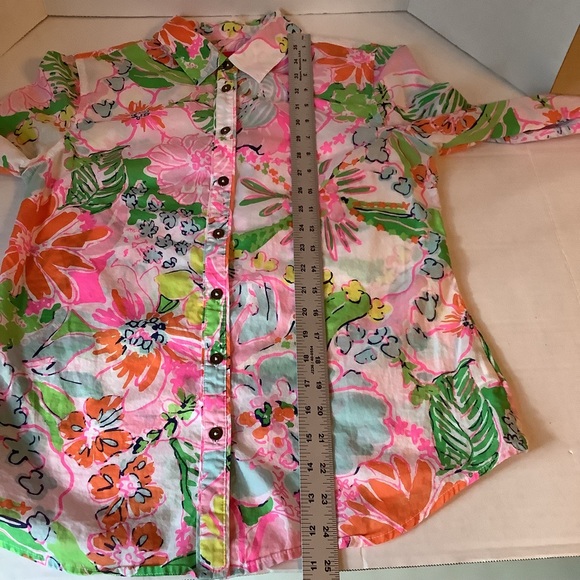 Lilly Pulitzer For Target Long Sleeve Button Down Top Size Small - Picture 15 of 16